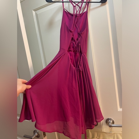 Lulu’s Good Deeds Lace-Up Skater Dress (Speak Now for Eras Tour!!) - Picture 4 of 9